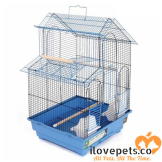 Blue House Style Bird Cage By Prevue Pet Products