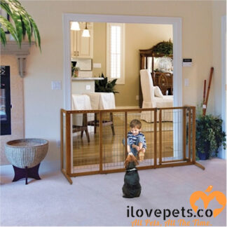 Large Deluxe Freestanding Pet Gate By Richell